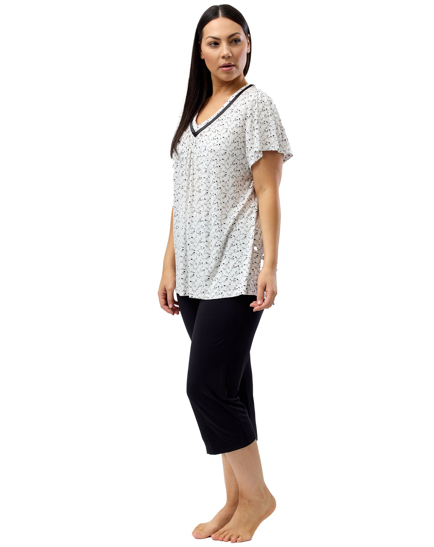 BOTANICAL PJ SET BLACK - Y252BT