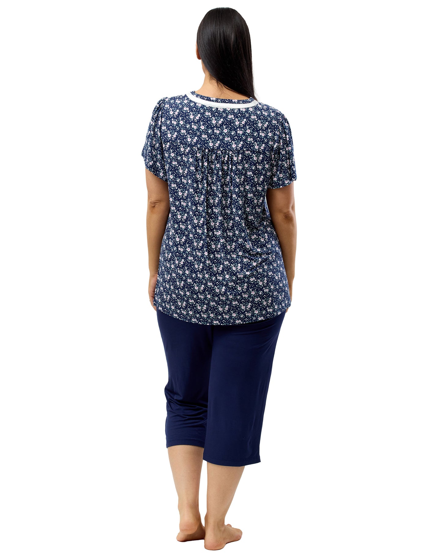 GARDEN PJ SET NAVY - Y252G