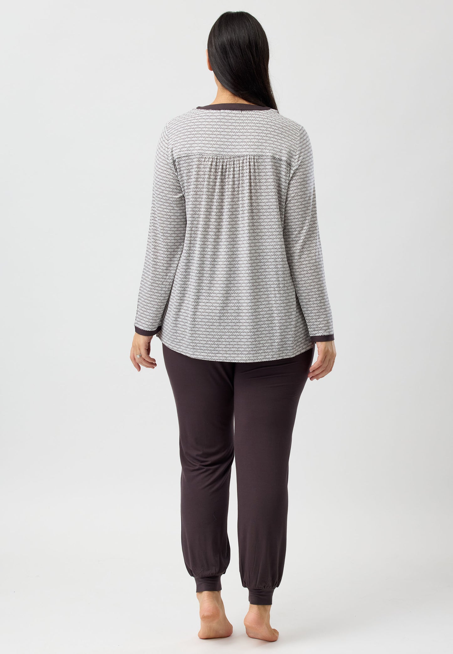 MARRAKECH SKI PJ SET CHOCOLATE - Y256M5