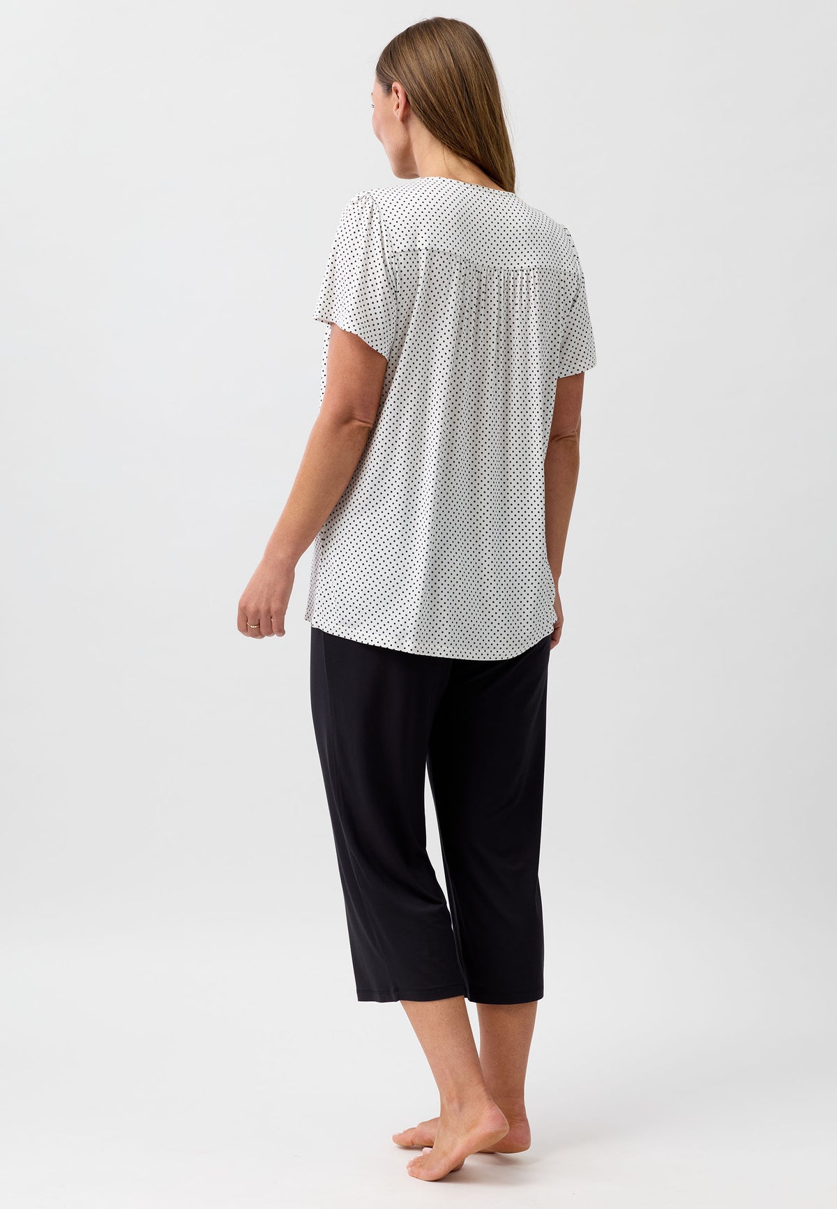 POLKADOT PJ SET BLACK - Y261P6