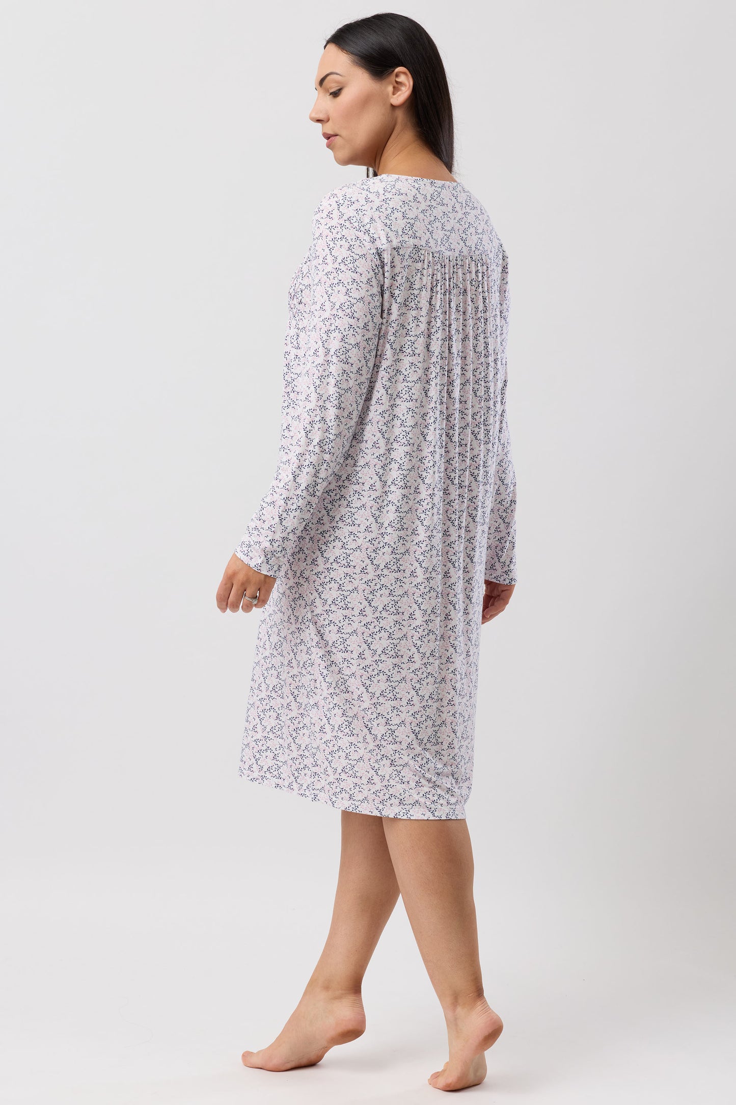 JARDIN SMOCKING NIGHTIE NAVY - Y329J6