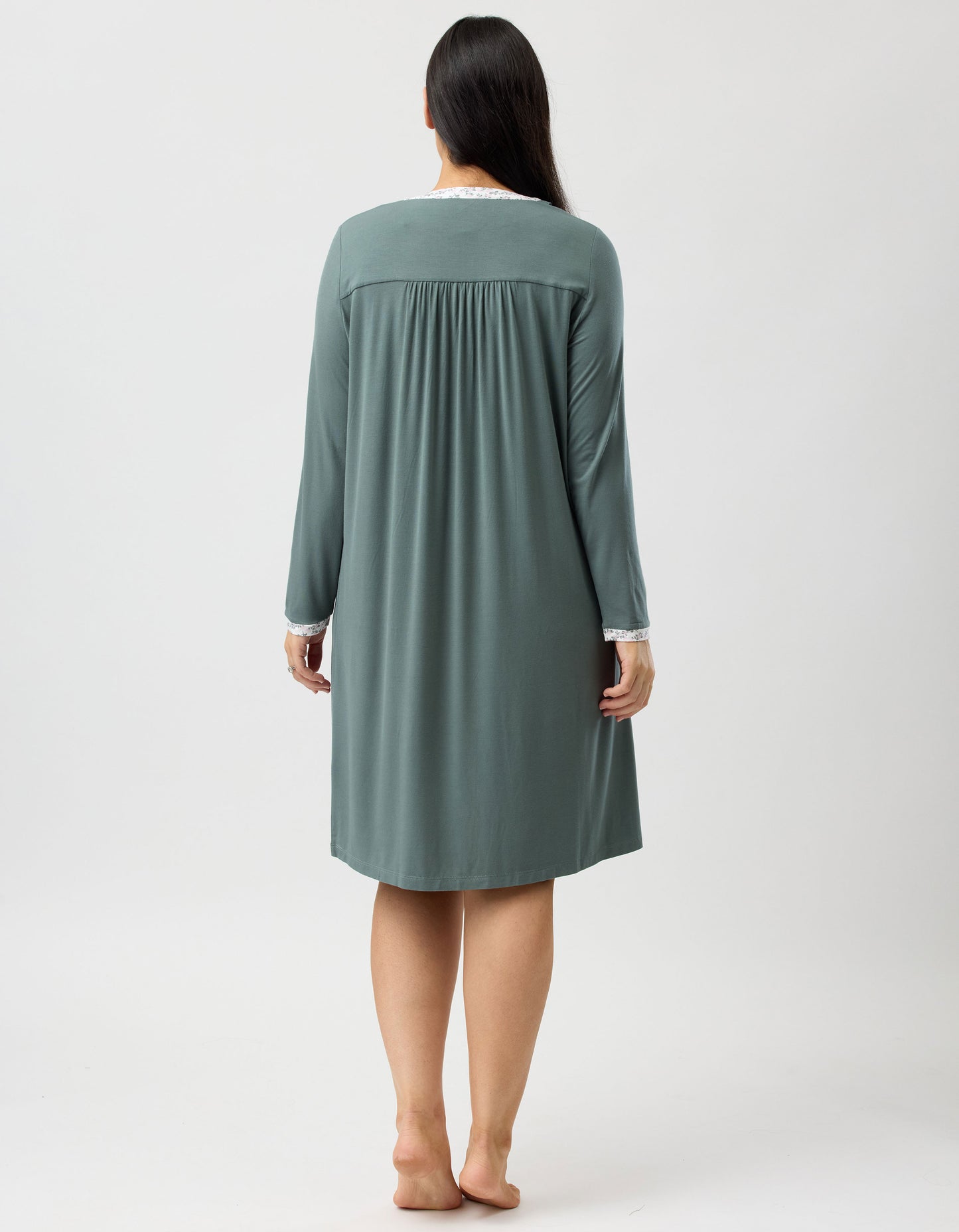 RUFFLE NIGHTIE OLIVE - Y333B5