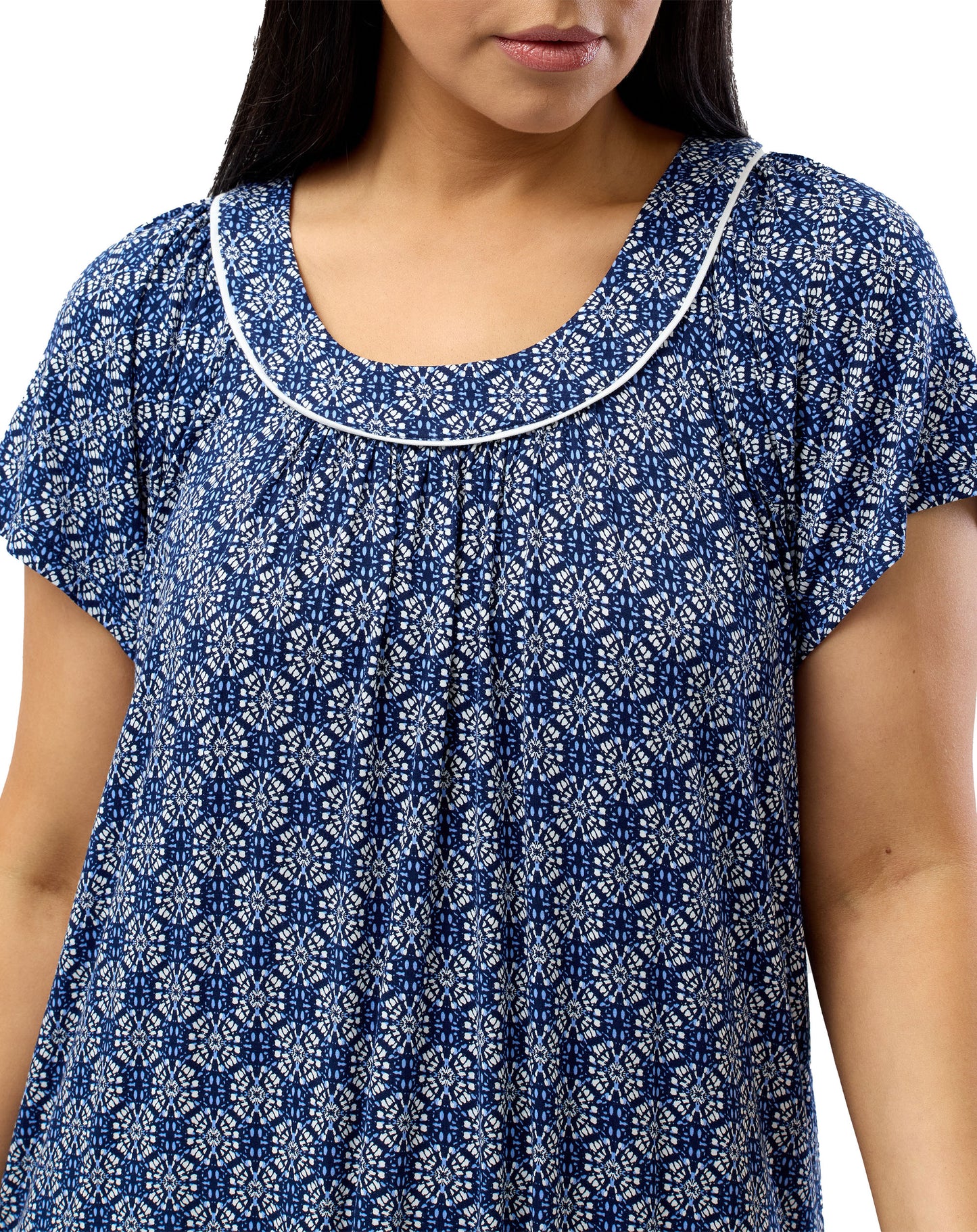 BATIK DRESS NAVY - Y349BK