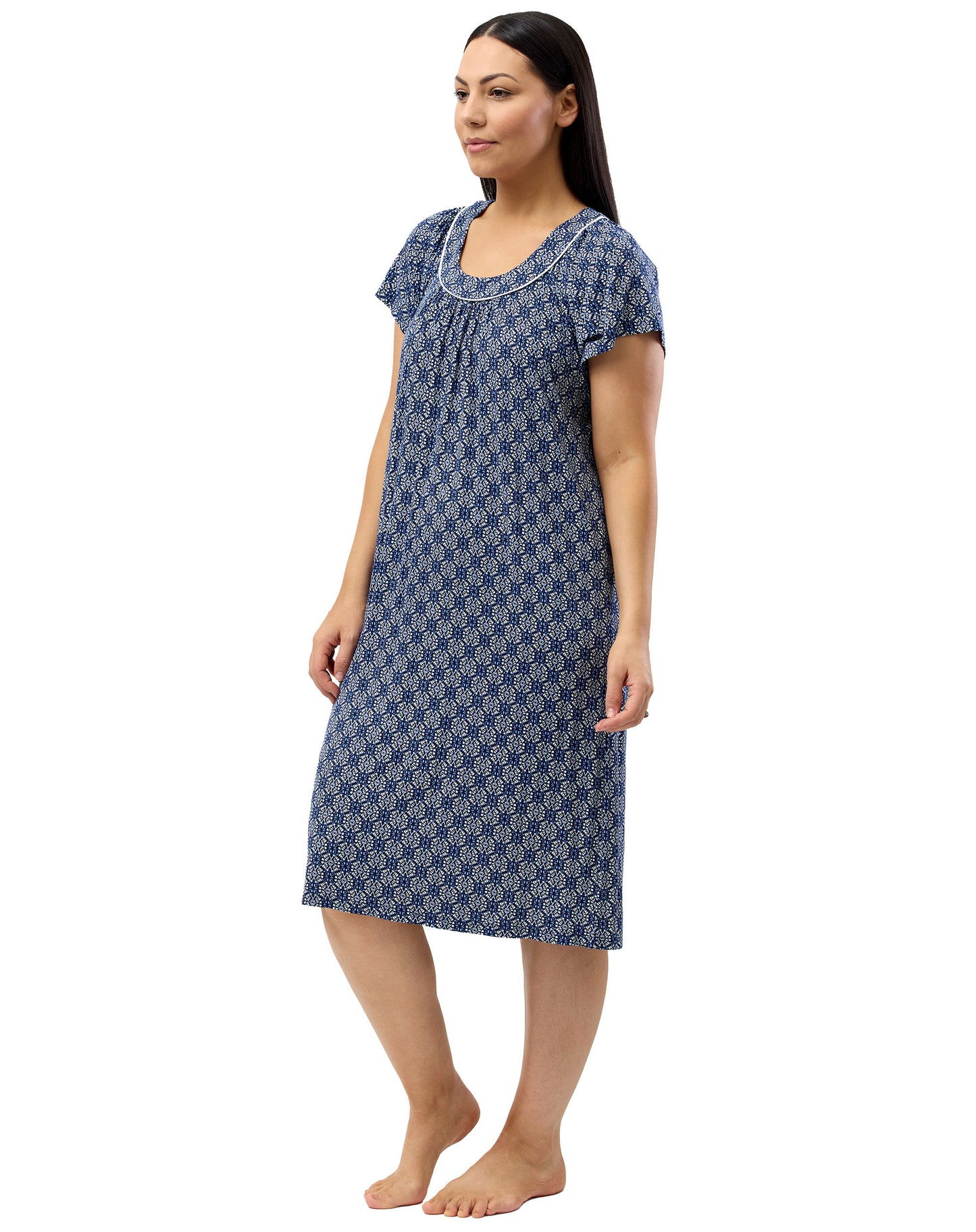 BATIK DRESS NAVY - Y349BK