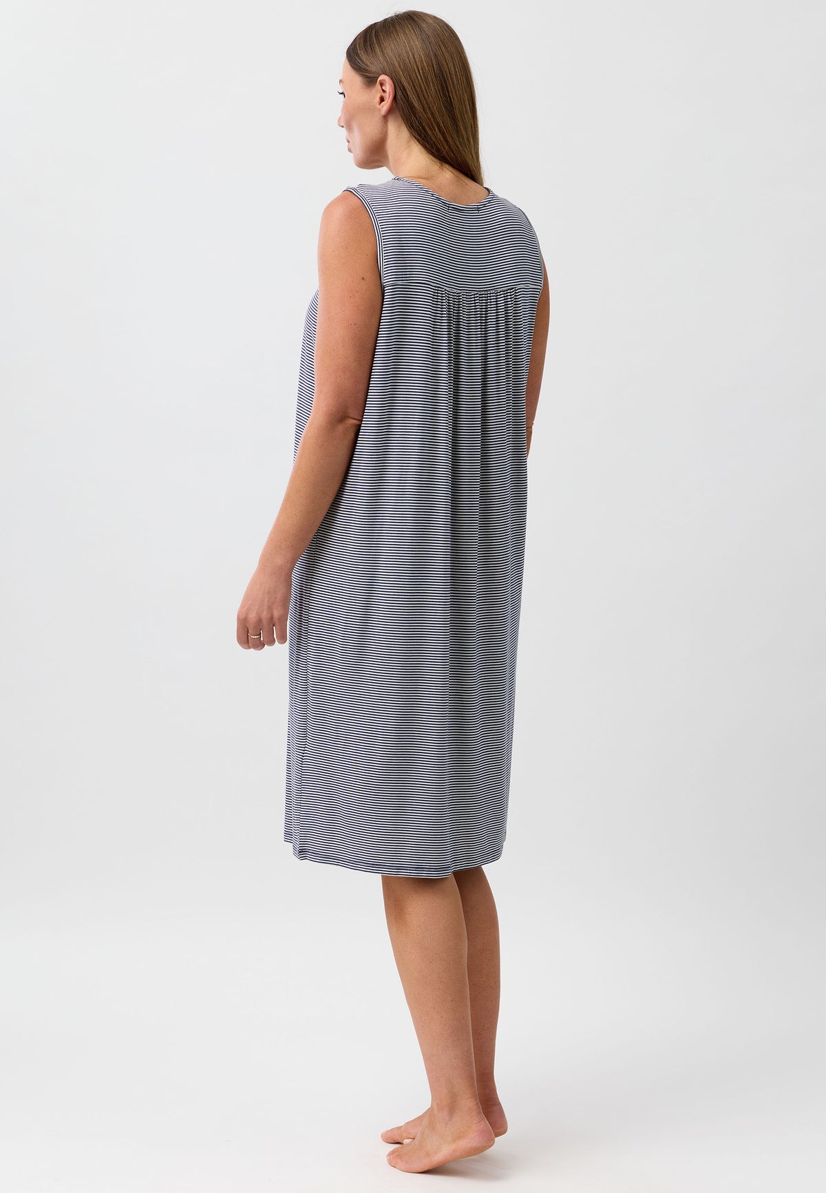 STRIPE S'LESS NIGHTIE NAVY - Y463S6