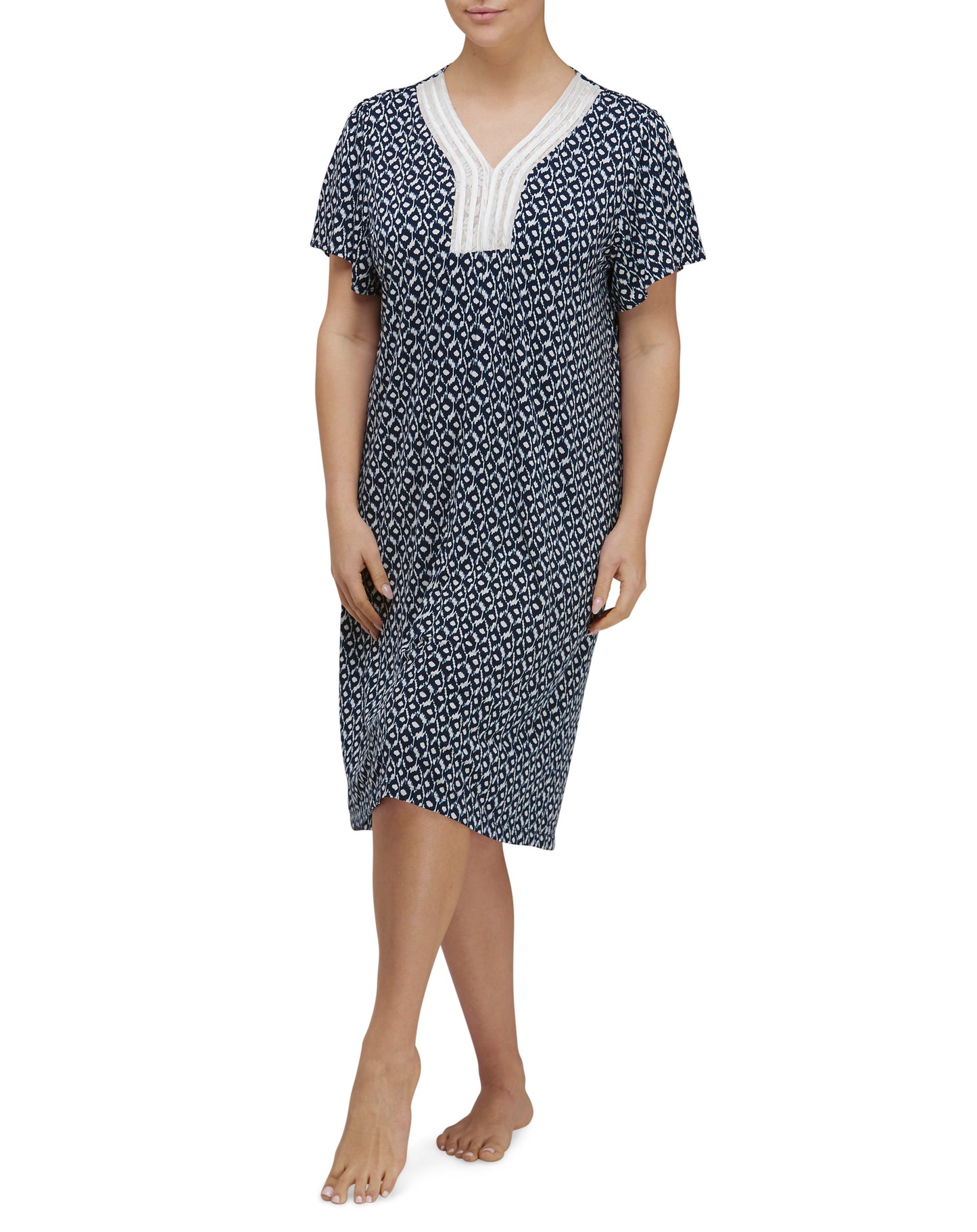 AZTEC NIGHTIE NAVY - Y659