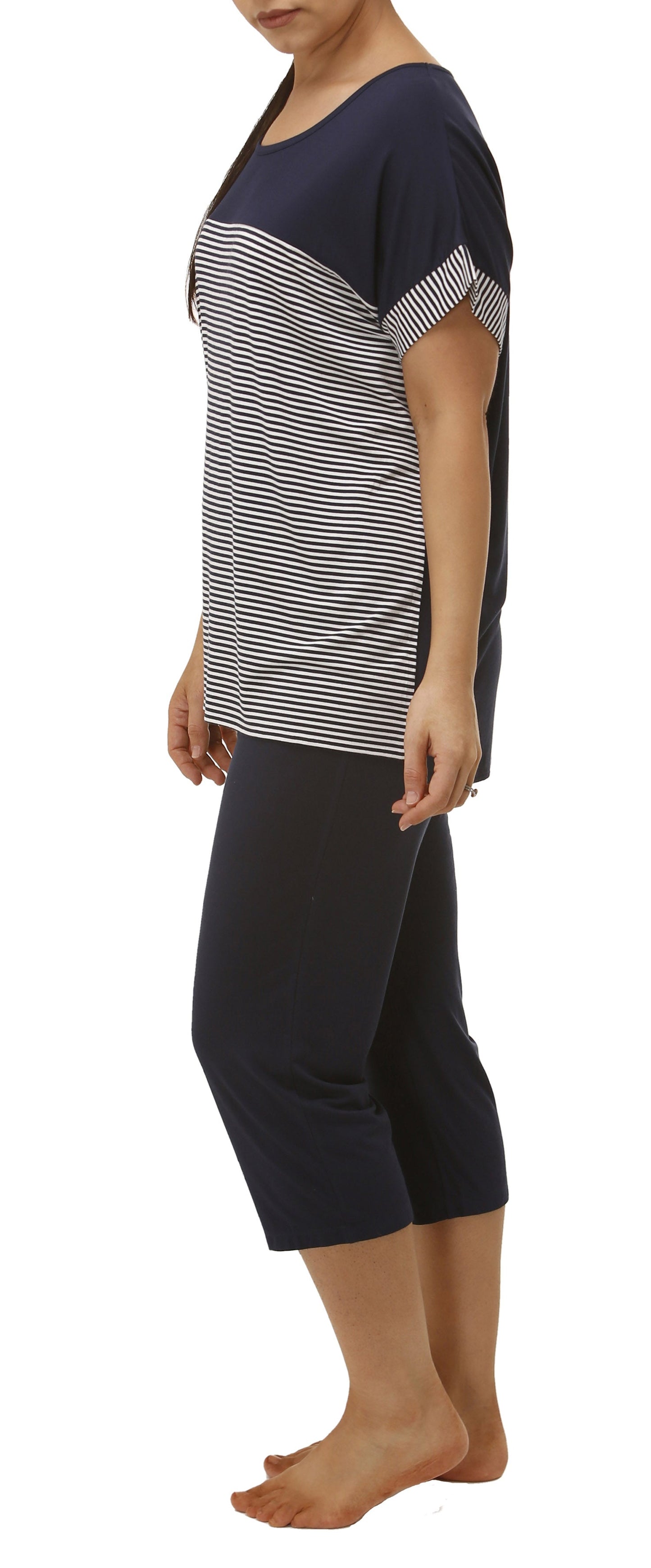 NYC PJ SET NAVY - Y220