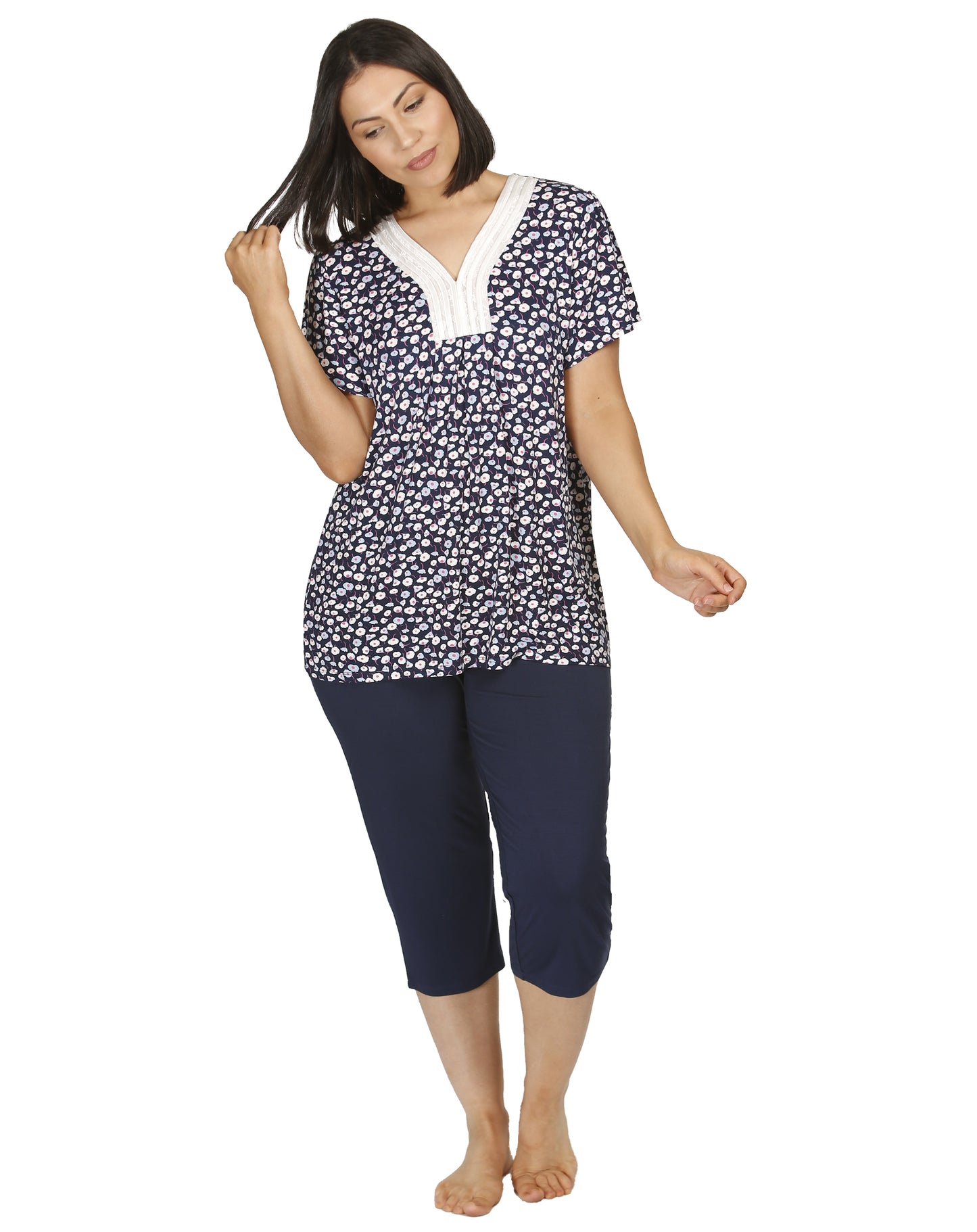 TULIP PJ SET NAVY - Y237T