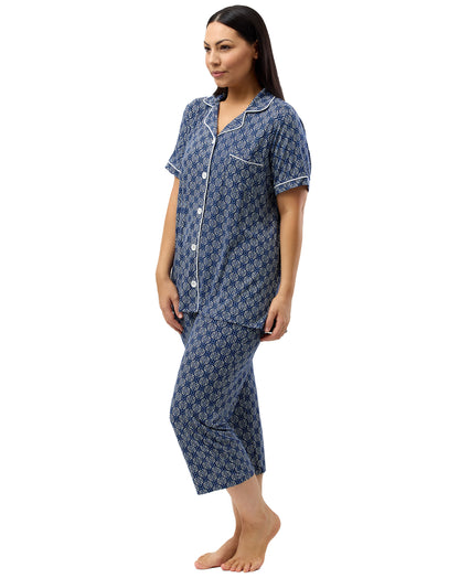 BATIK REVERE PJ SET NAVY - Y250BK