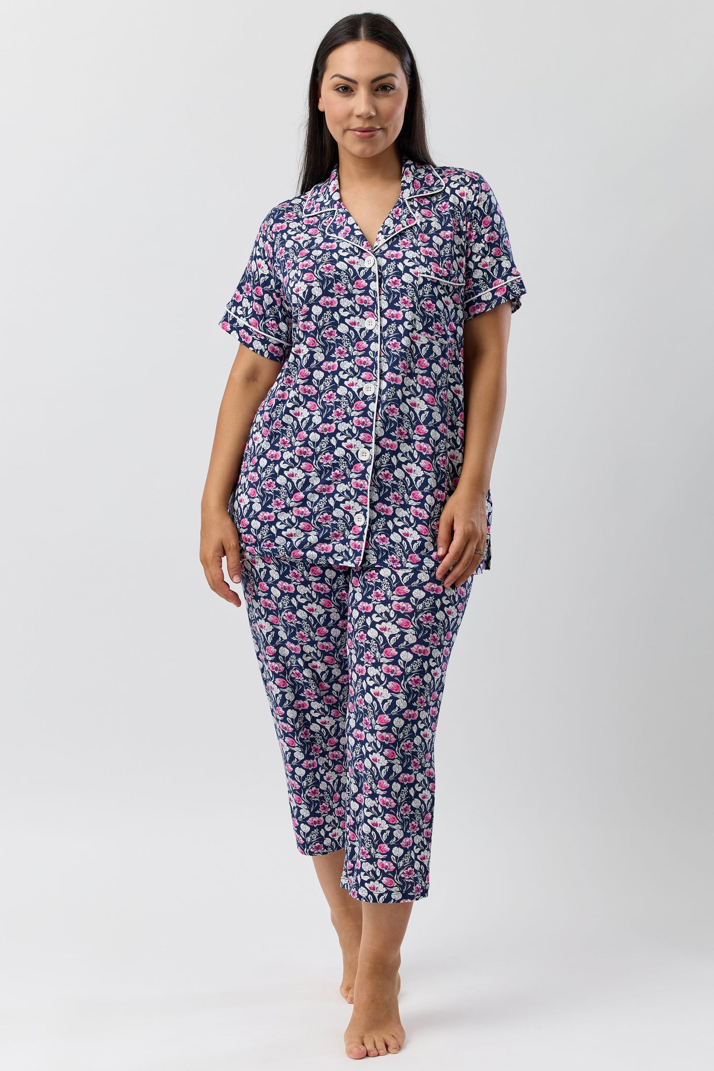 CAMILLIA REVERE PJ SET NAVY - Y250C5