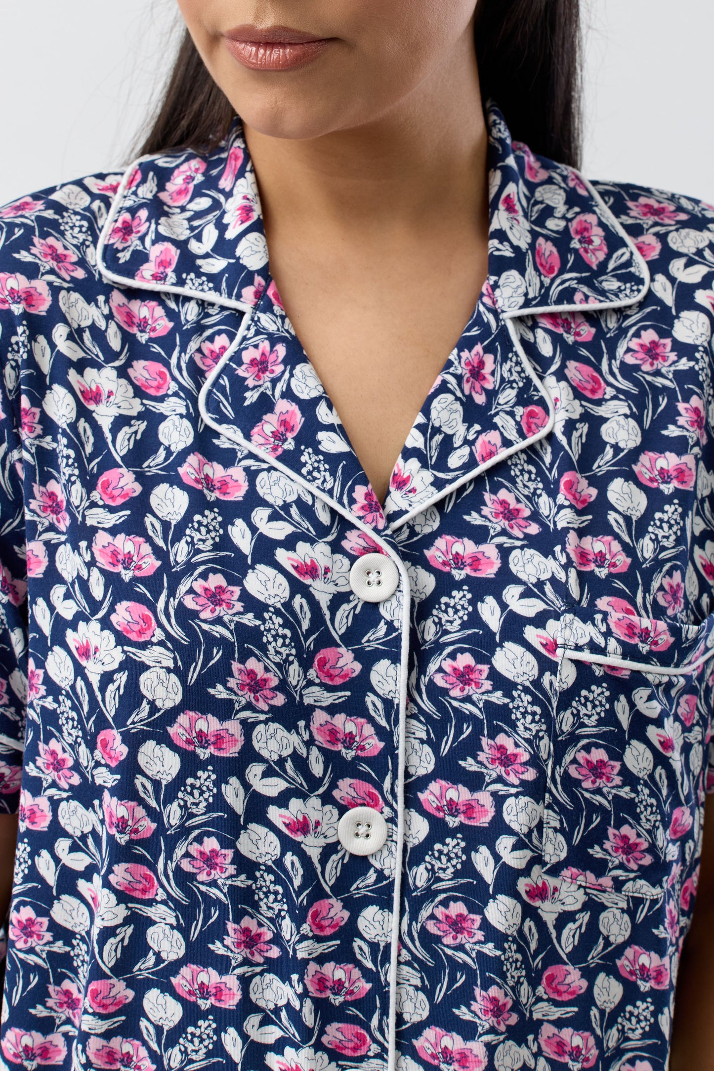 CAMILLIA REVERE PJ SET NAVY - Y250C5
