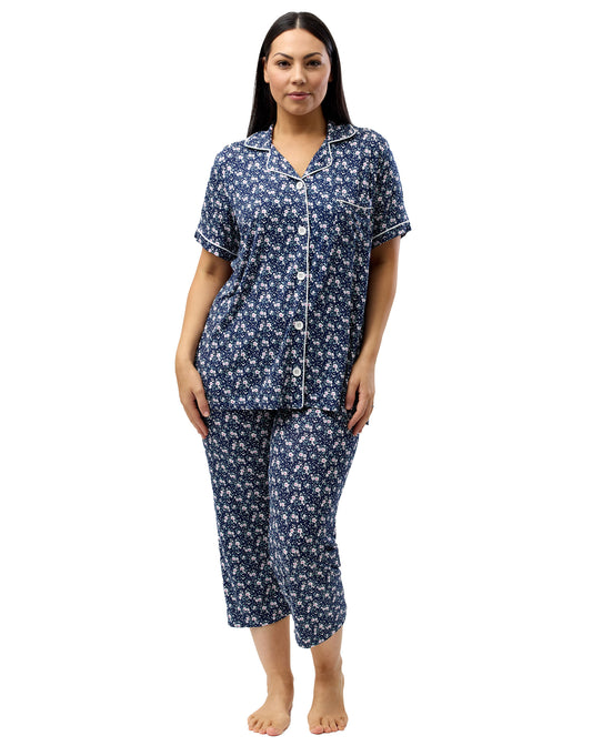 GARDEN REVERE PJ SET NAVY - Y250G