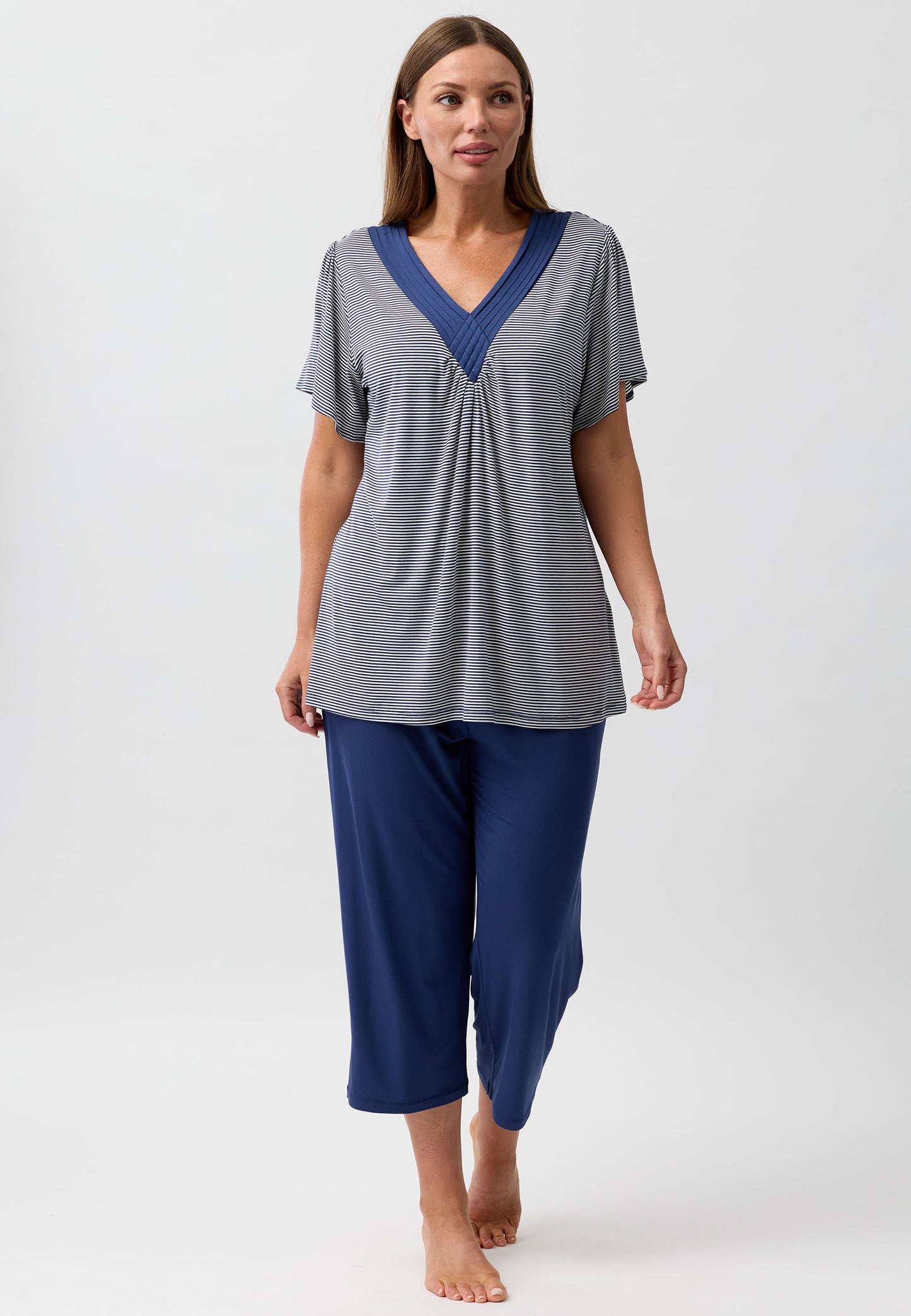 STRIPE PJ SET NAVY - Y251S6