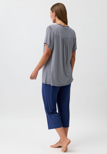 STRIPE PJ SET NAVY - Y251S6