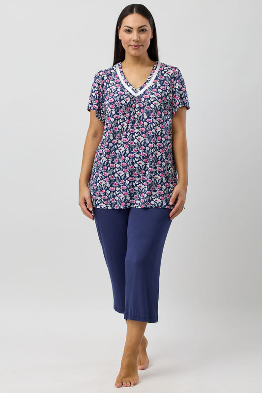 CAMILLIA PJ SET NAVY - Y252C5