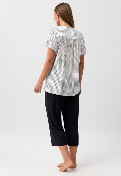 POLKADOT PJ SET BLACK - Y261P6