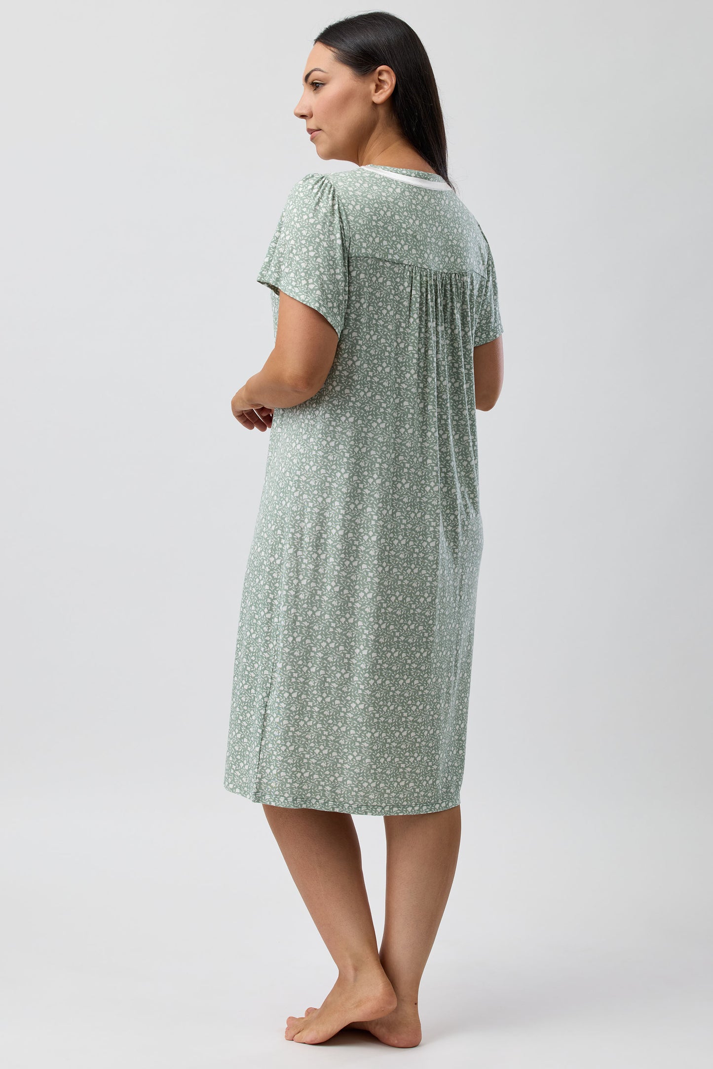 LEAF NIGHTIE SAGE - Y344L5