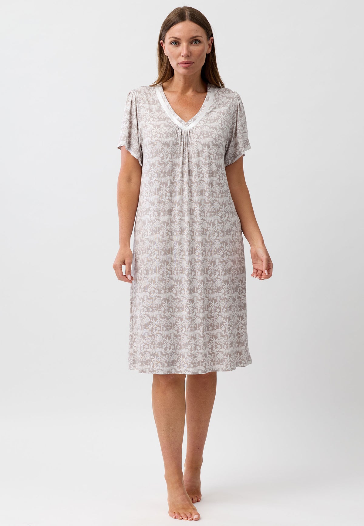PALM VEE NIGHTIE MOCHA - Y344PA6