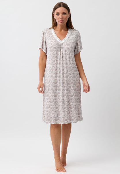 PALM VEE NIGHTIE MOCHA - Y344PA6