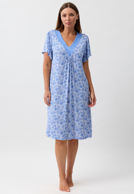 ISTANBUL DIAMOND NIGHTIE PERIWINKLE - Y346I6