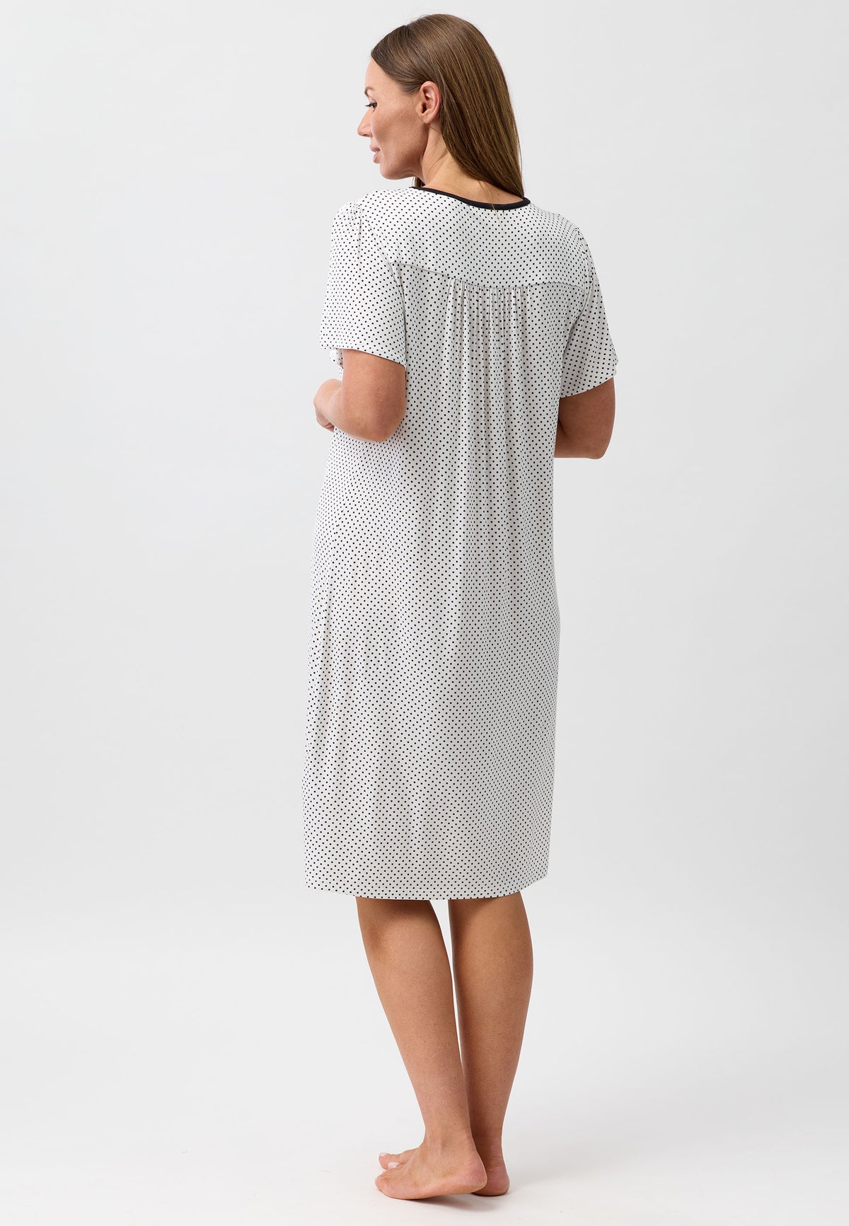 POLKADOT DIAMOND NIGHTIE BLACK - Y346P6