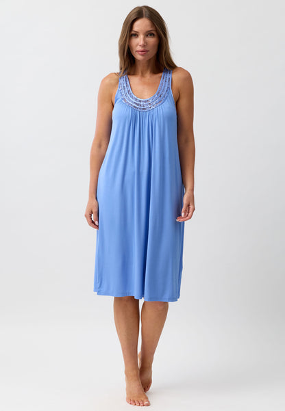 S'LESS LACE CHEMISE PERIWINKLE - Y362