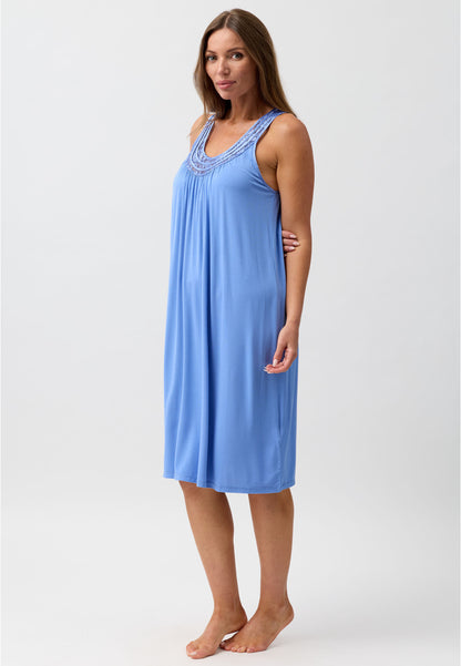 S'LESS LACE CHEMISE PERIWINKLE - Y362