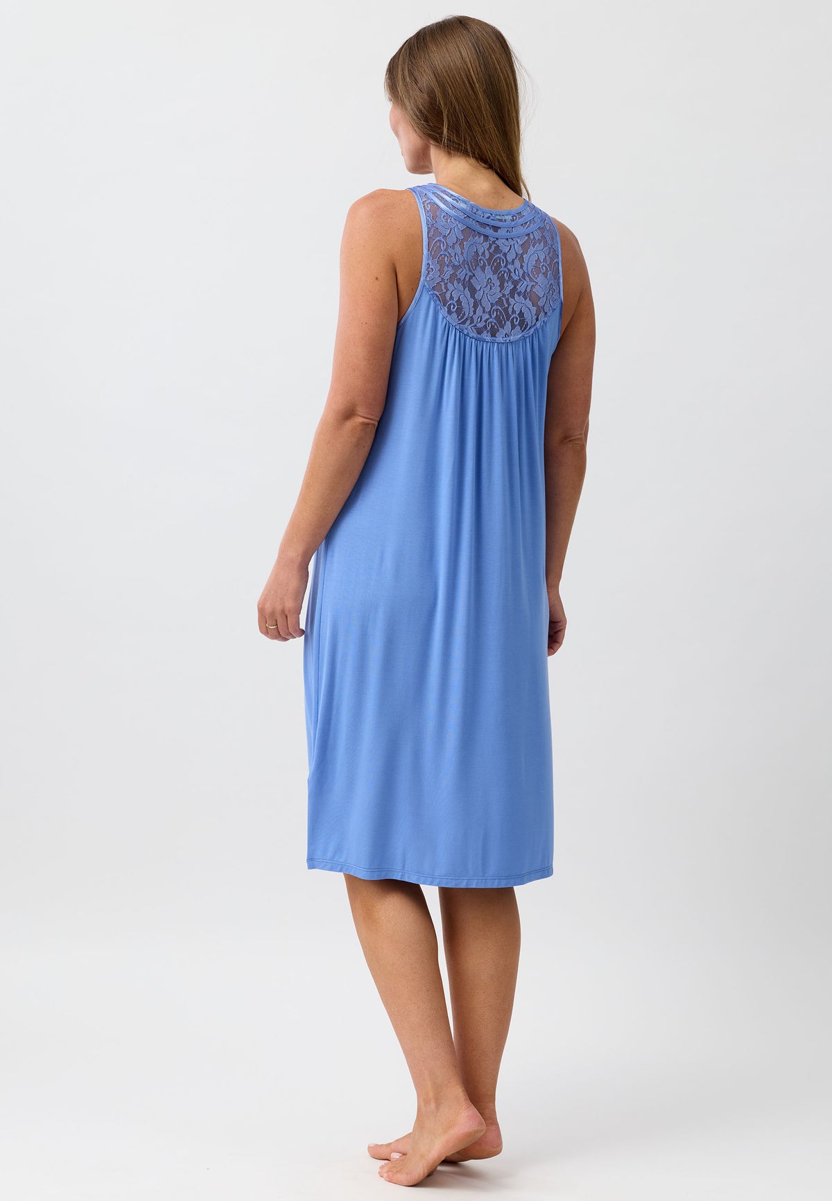S'LESS LACE CHEMISE PERIWINKLE - Y362