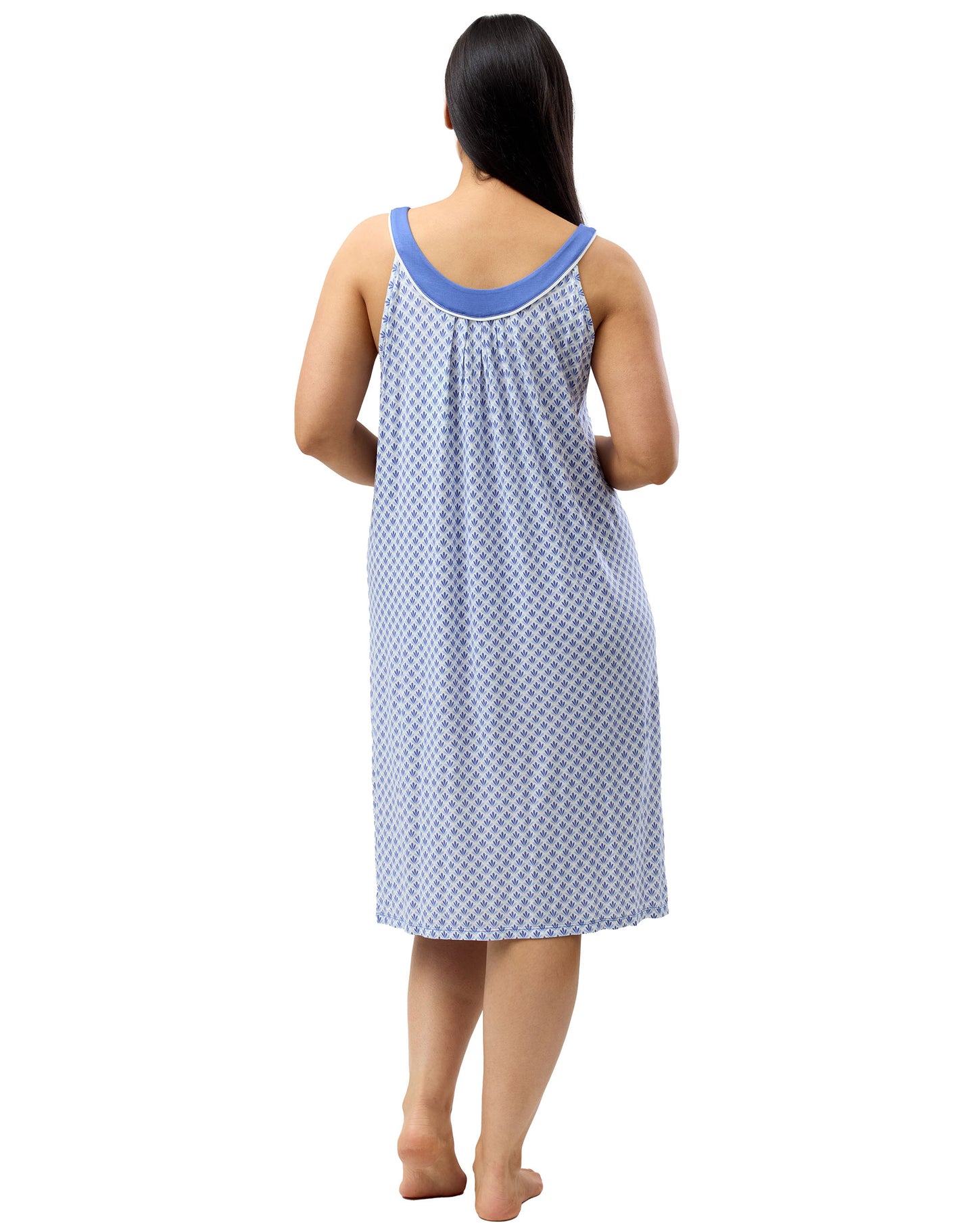 SLEEVELESS DECO NIGHTIE DENIM - Y462D