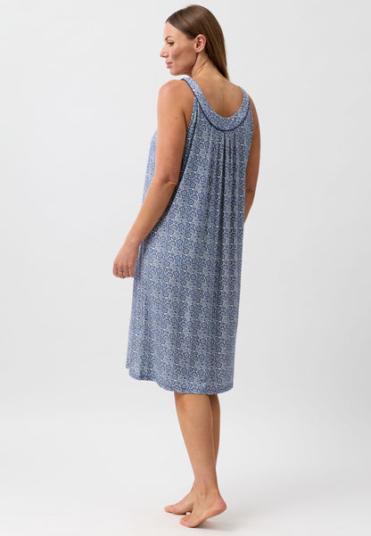 LACE S'LESS NIGHTIE NAVY - Y462L6