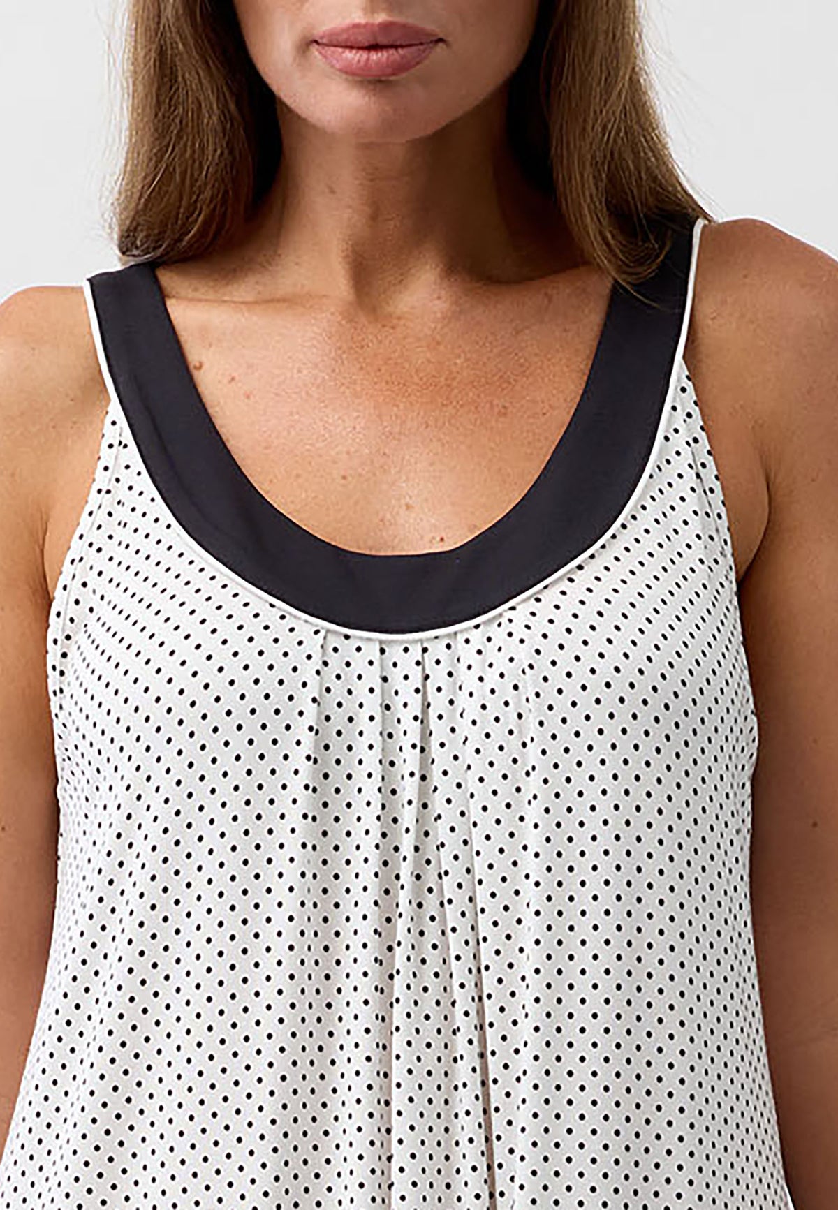 POLKADOT S'LESS NIGHTIE BLACK - Y462P6