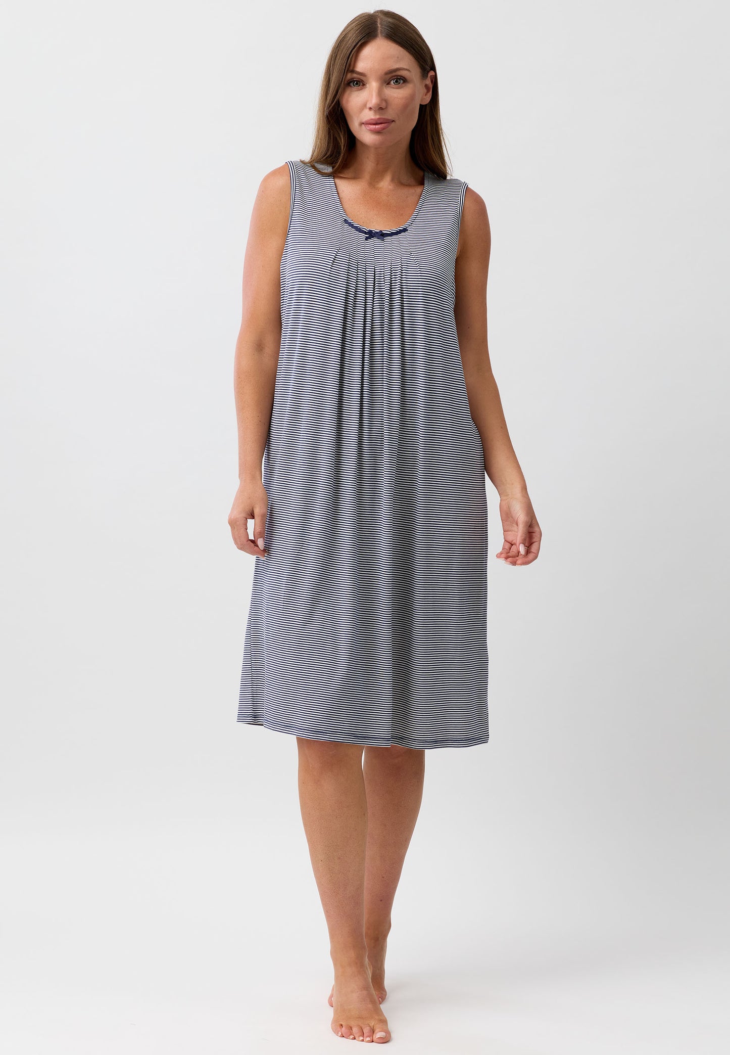 STRIPE S'LESS NIGHTIE NAVY - Y463S6