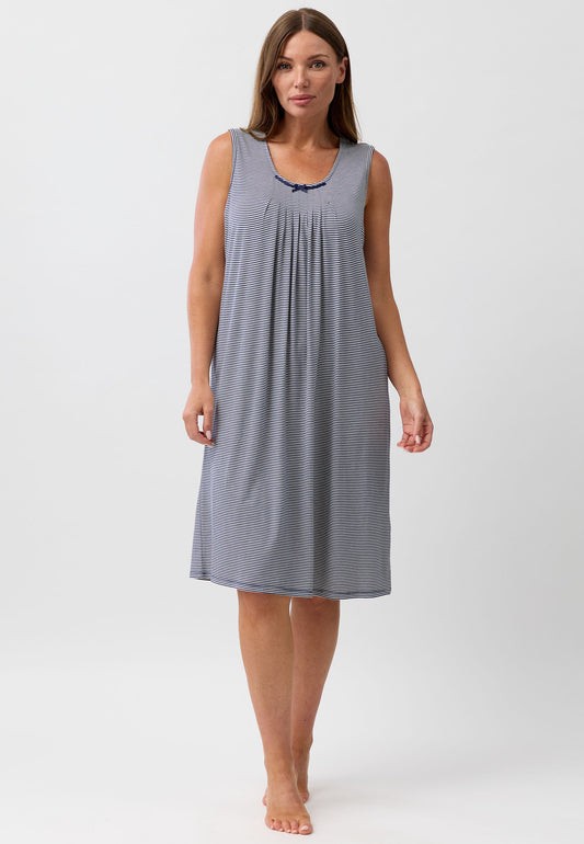 STRIPE S'LESS NIGHTIE NAVY - Y463S6