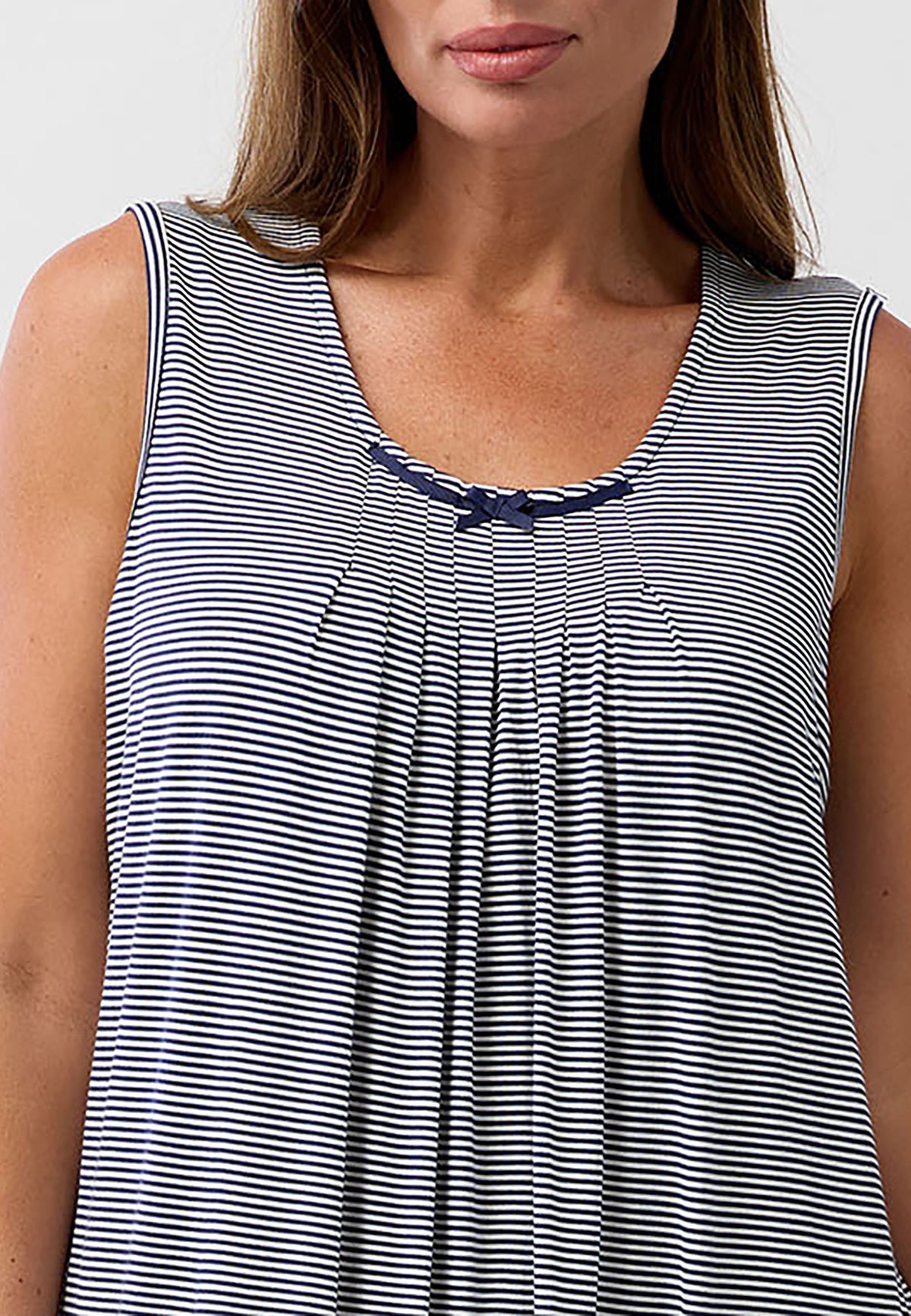 STRIPE S'LESS NIGHTIE NAVY - Y463S6