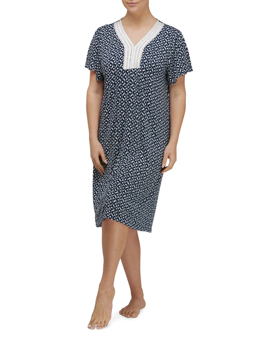 AZTEC NIGHTIE NAVY - Y659