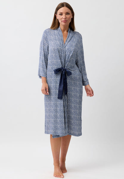 LACE ROBE NAVY - Y800L6