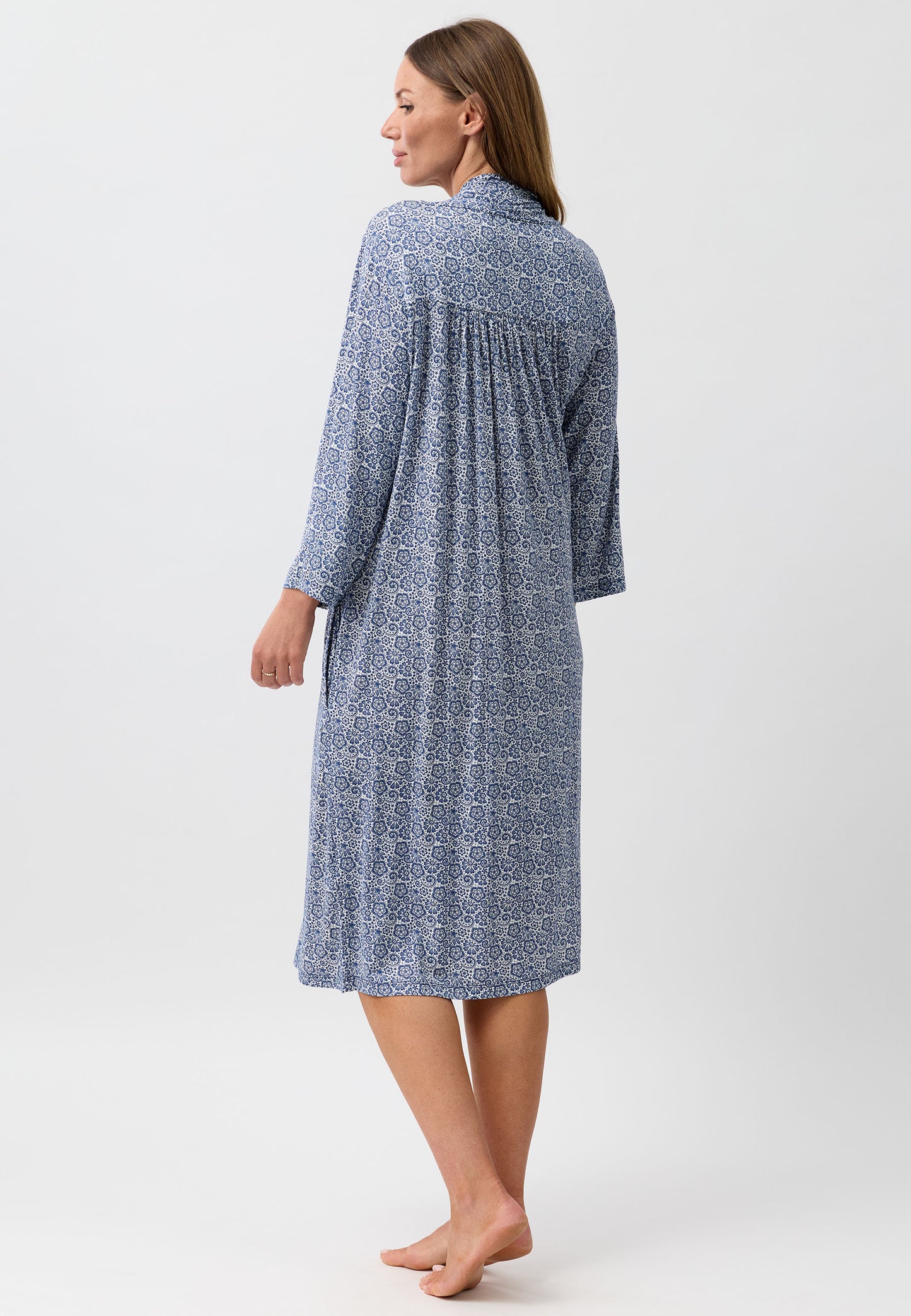 LACE ROBE NAVY - Y800L6