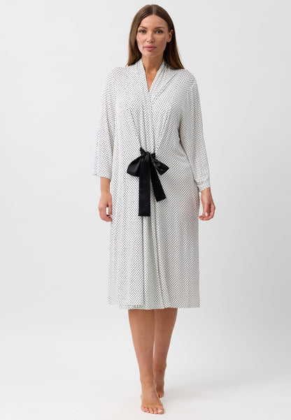 POLKADOT ROBE BLACK - Y800P6