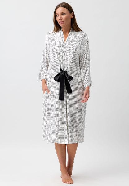 POLKADOT ROBE BLACK - Y800P6