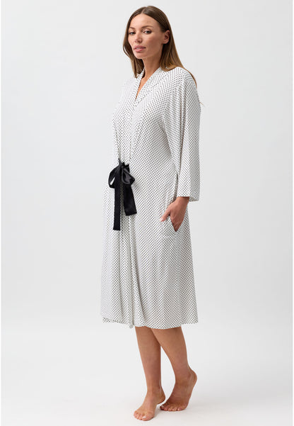 POLKADOT ROBE BLACK - Y800P6