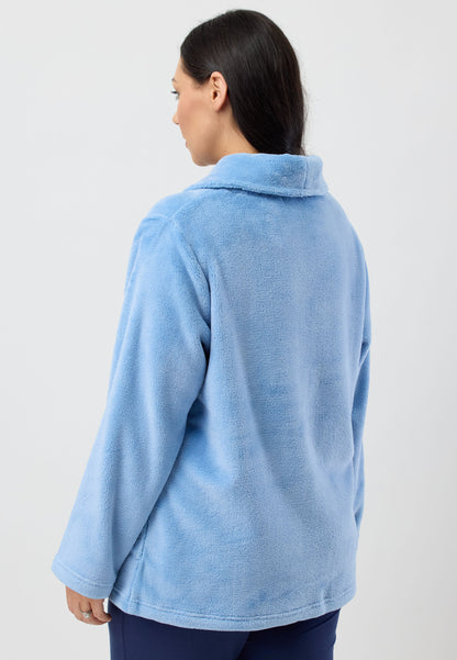 LUXURY SLEEP JACKET DUSK BLUE - Y807