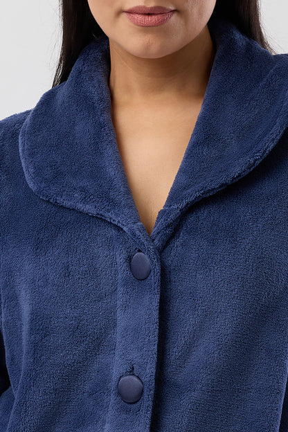 LUXURY SLEEP JACKET NAVY - Y807