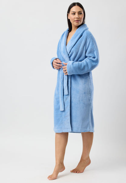 RAGLAN ROBE  DUSK BLUE - Y808