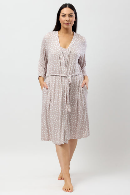 BUTTERFLY PIPING ROBE MINK - Y835BF
