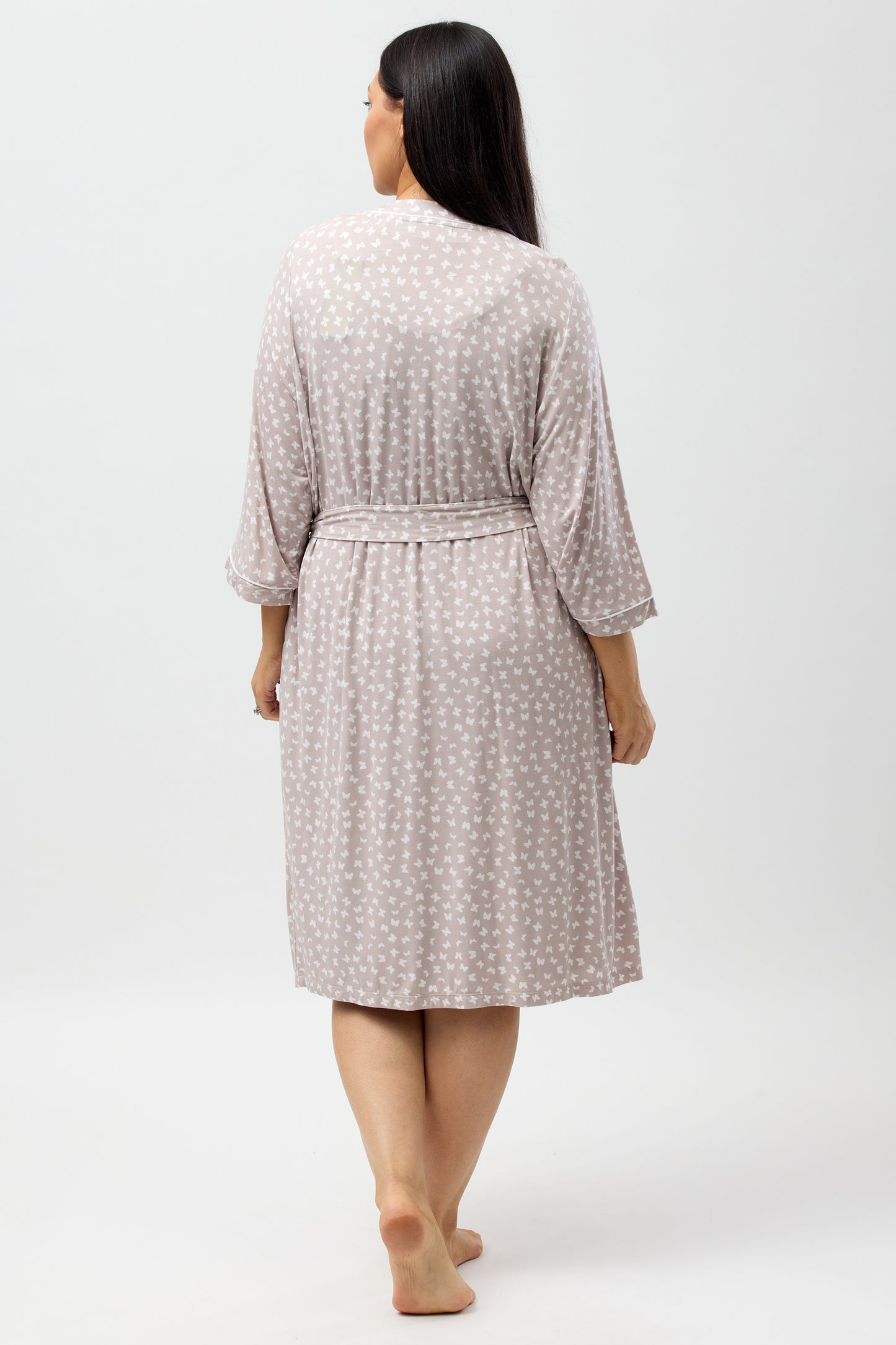 BUTTERFLY PIPING ROBE MINK - Y835BF