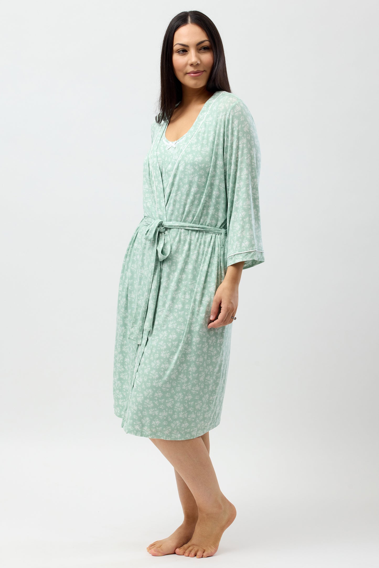 VINTAGE PIPING ROBE JADE - Y835V