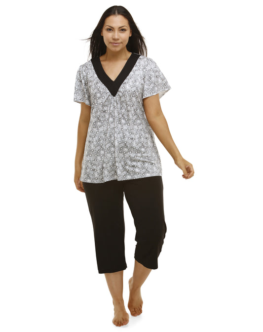 YUU POPPY PJ SET BLACK - Y218