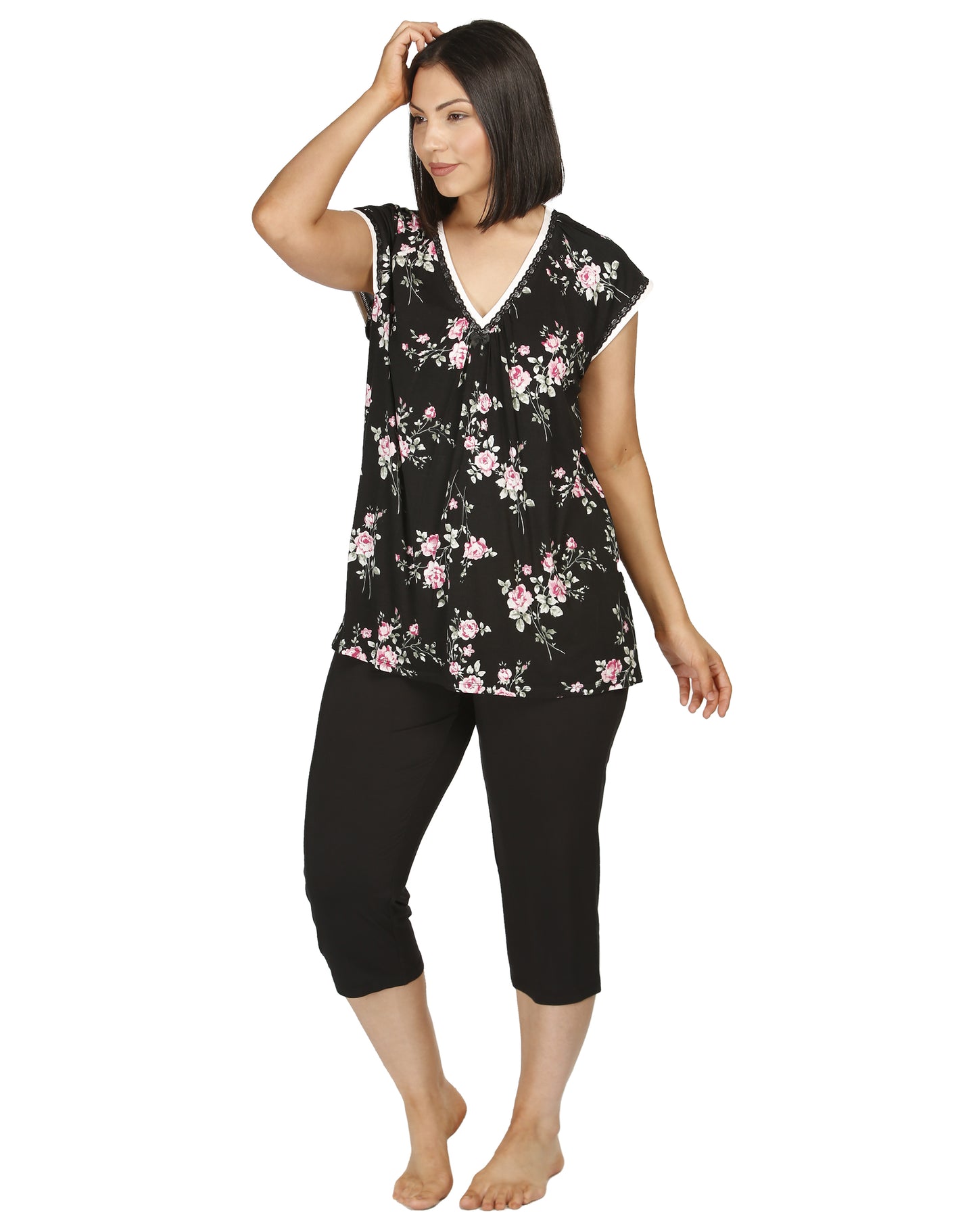 BLOOM PJ SET BLACK - Y238B