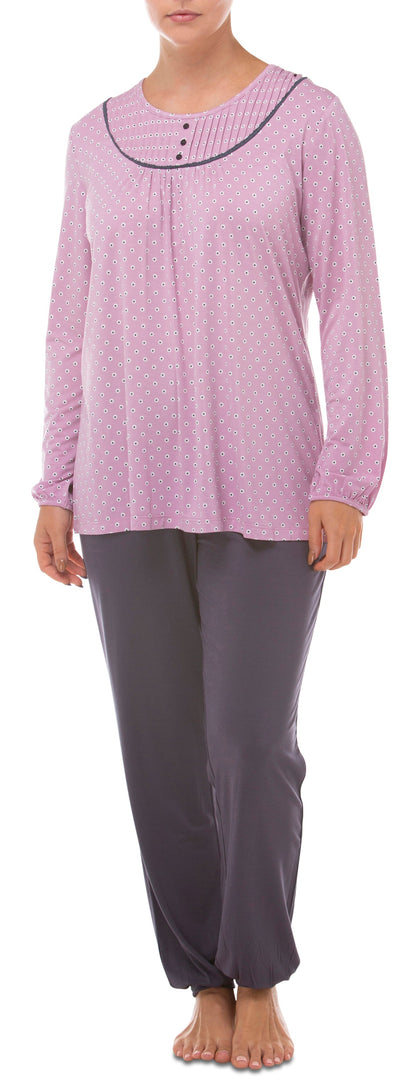 MADISON PJ SET DUSTY PINK - Y275