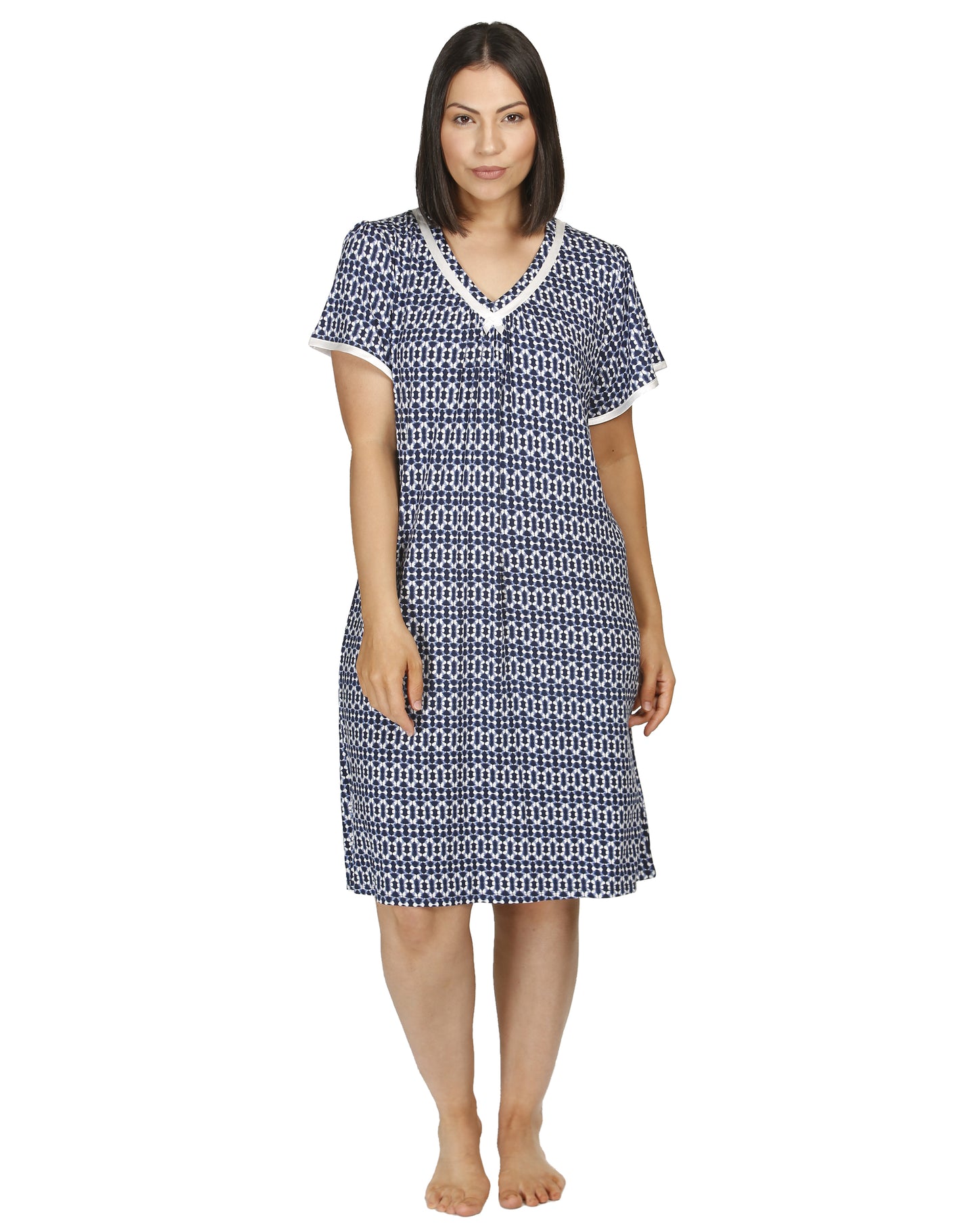 IKAT NIGHTIE NAVY - Y302I